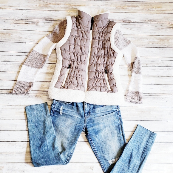 Calvin Klein Performance Sherpa Trim Puffer Vest M - Picture 1 of 8